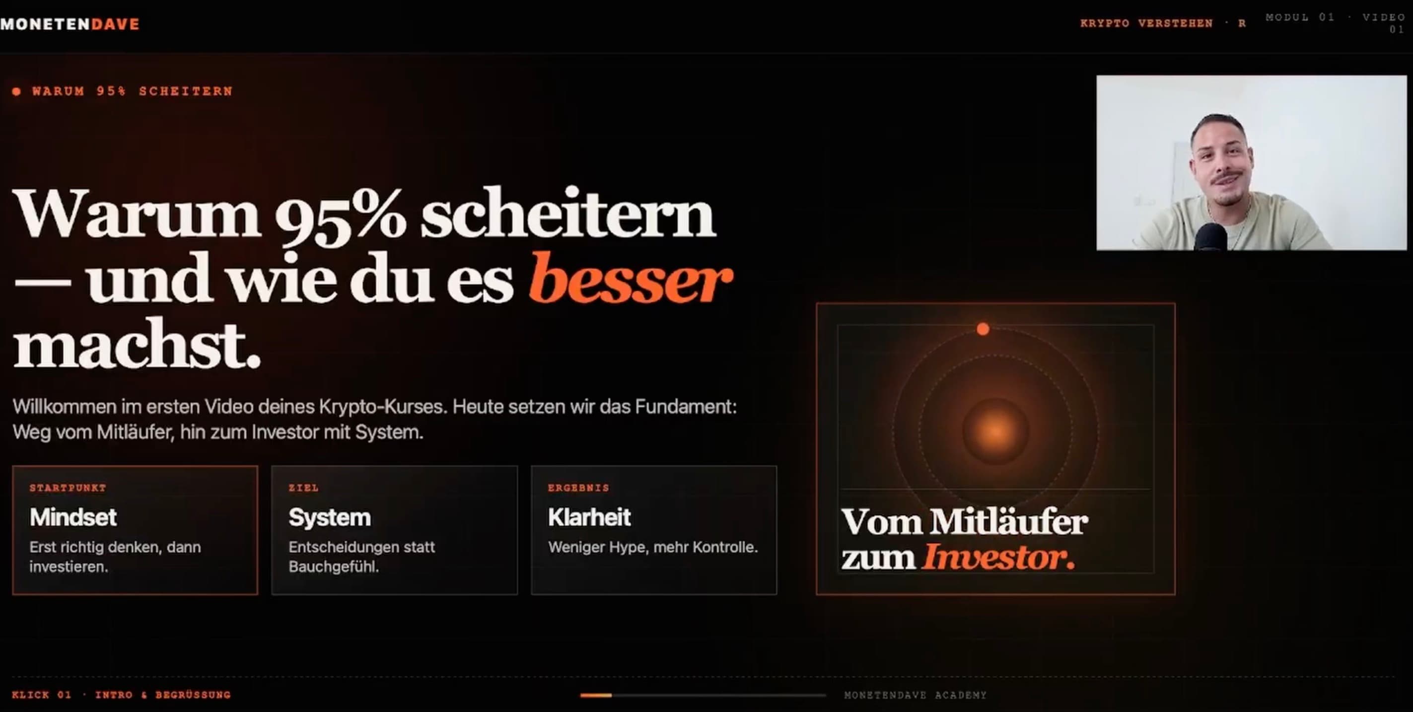 Video Intro: Warum 95% scheitern und wie du es besser machst
